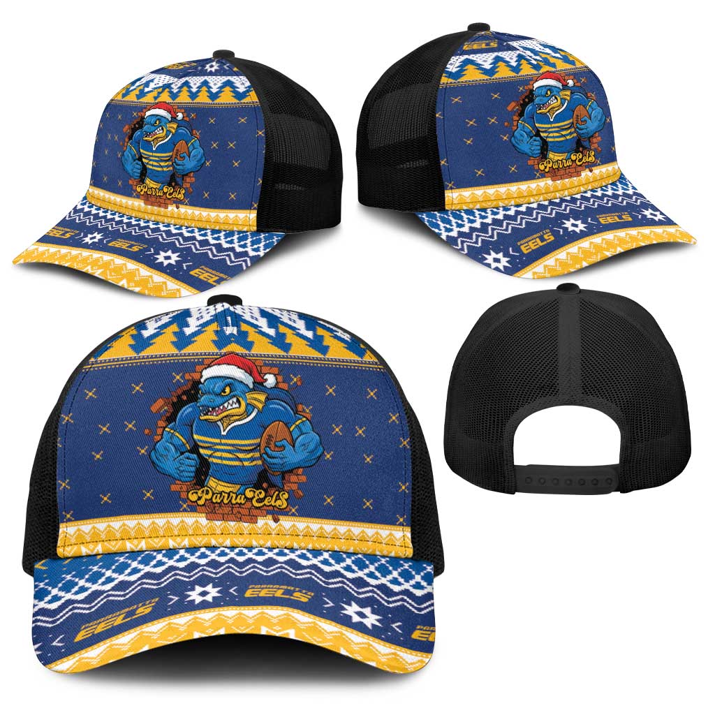 Parramatta Angry Eels Baseball Net Cap Christmas Rugby League Spirit - Aussie Hoodie