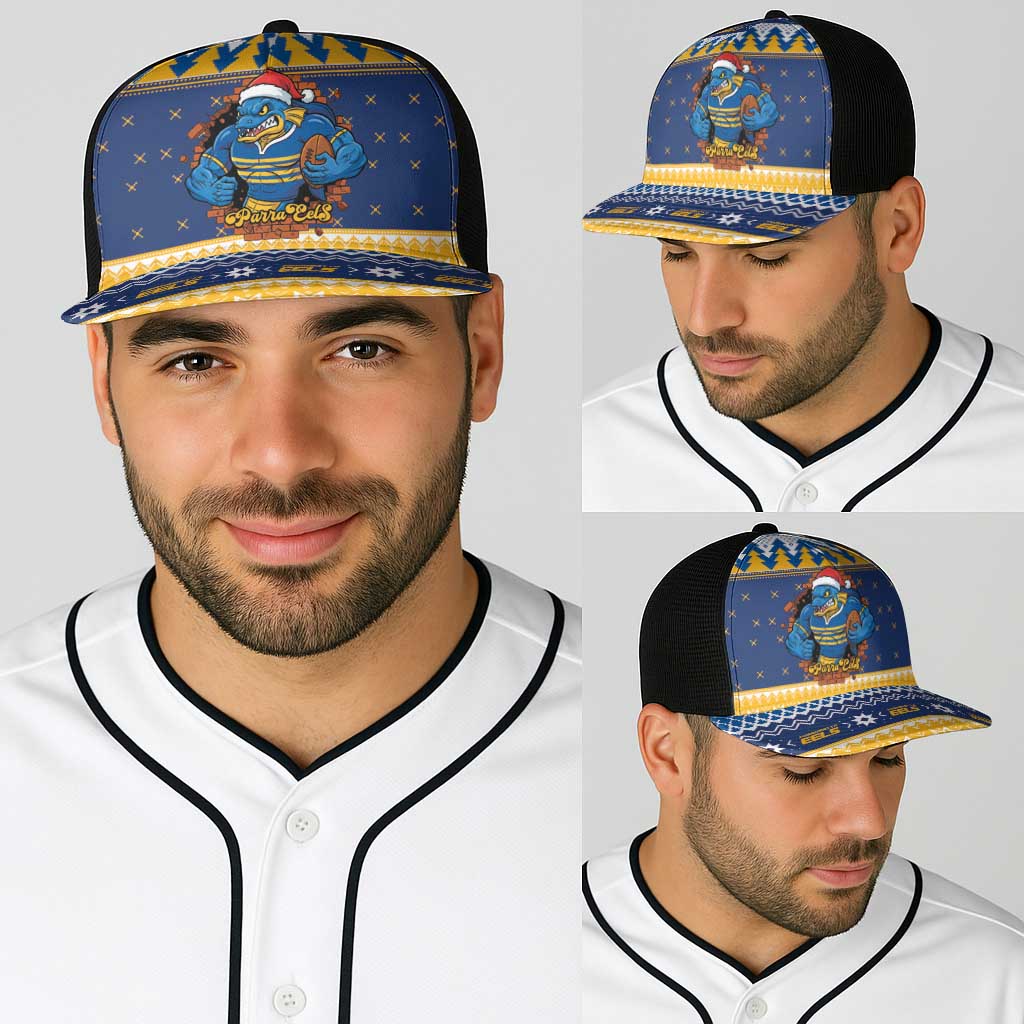 Parramatta Angry Eels Baseball Net Cap Christmas Rugby League Spirit - Aussie Hoodie