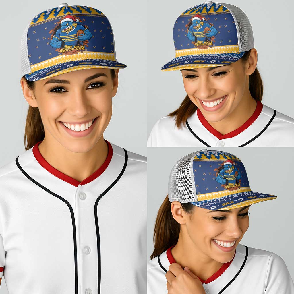 Parramatta Angry Eels Baseball Net Cap Christmas Rugby League Spirit - Aussie Hoodie