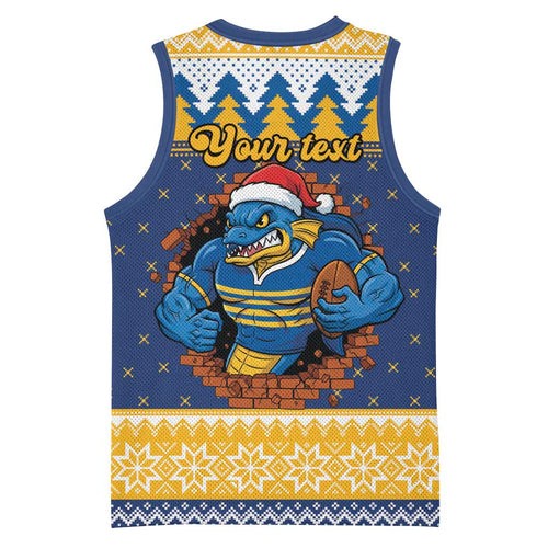 Parramatta Angry Eels Personalized Basketball Jersey Christmas Rugby League Spirit - Aussie Hoodie