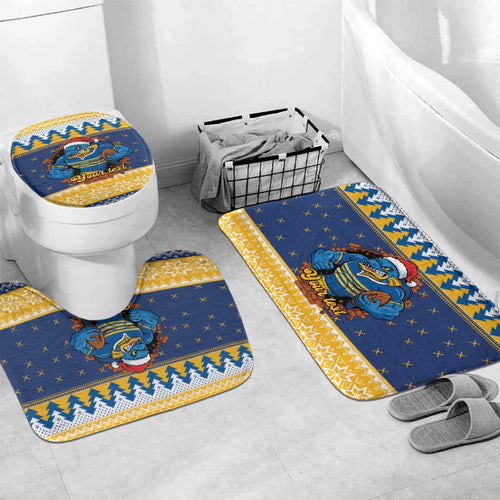 Parramatta Angry Eels Personalized Bathroom Set Christmas Rugby League Spirit - Aussie Hoodie