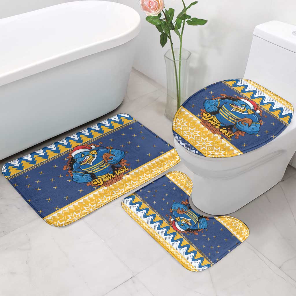 Parramatta Angry Eels Personalized Bathroom Set Christmas Rugby League Spirit - Aussie Hoodie