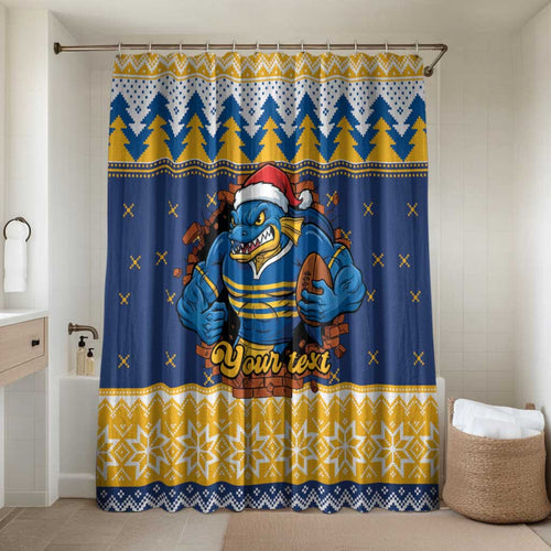 Parramatta Angry Eels Personalized Bathroom Set Christmas Rugby League Spirit - Aussie Hoodie