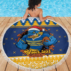 Parramatta Angry Eels Personalized Beach Blanket Christmas Rugby League Spirit - Aussie Hoodie