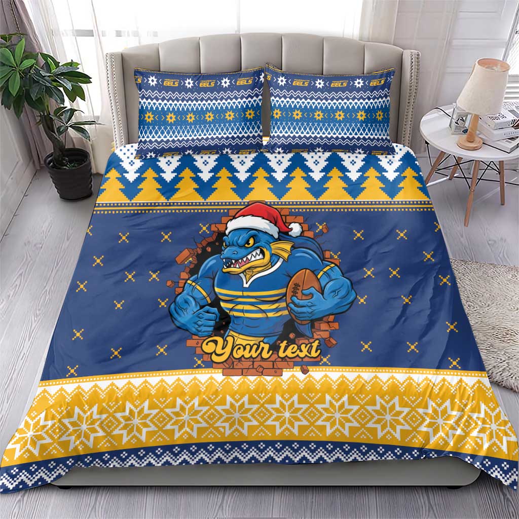 Parramatta Angry Eels Personalized Bedding Set Christmas Rugby League Spirit - Aussie Hoodie