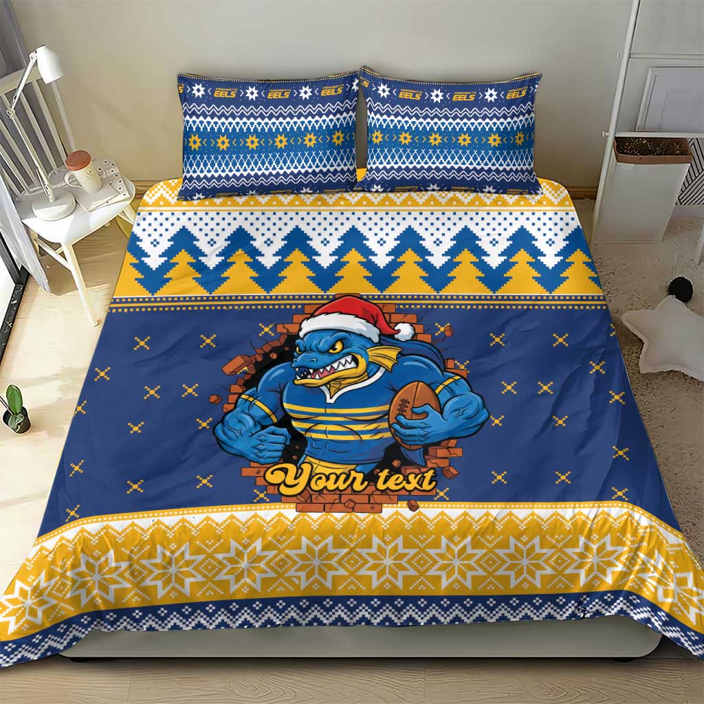 Parramatta Angry Eels Personalized Bedding Set Christmas Rugby League Spirit - Aussie Hoodie