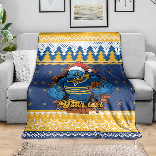 Parramatta Angry Eels Personalized Blanket Christmas Rugby League Spirit - Aussie Hoodie