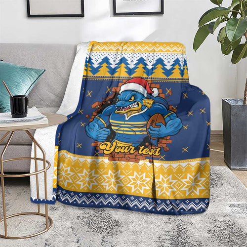 Parramatta Angry Eels Personalized Blanket Christmas Rugby League Spirit - Aussie Hoodie