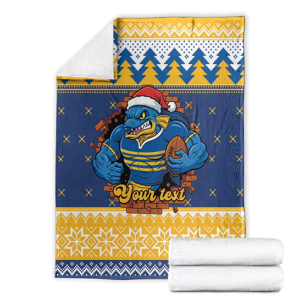 Parramatta Angry Eels Personalized Blanket Christmas Rugby League Spirit - Aussie Hoodie