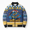 Parramatta Angry Eels Personalized Bomber Puffer Jacket Christmas Rugby League Spirit - Aussie Hoodie