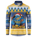 Parramatta Angry Eels Personalized Button Sweatshirt Christmas Rugby League Spirit - Aussie Hoodie
