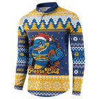 Parramatta Angry Eels Personalized Button Sweatshirt Christmas Rugby League Spirit - Aussie Hoodie