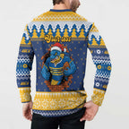 Parramatta Angry Eels Personalized Button Sweatshirt Christmas Rugby League Spirit - Aussie Hoodie