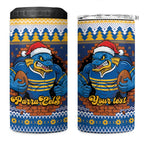 Parramatta Angry Eels Personalized 4 in 1 Can Cooler Tumbler Christmas Rugby League Spirit - Aussie Hoodie