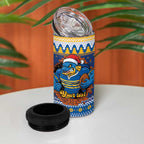 Parramatta Angry Eels Personalized 4 in 1 Can Cooler Tumbler Christmas Rugby League Spirit - Aussie Hoodie