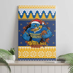 Parramatta Angry Eels Personalized Canvas Wall Art Christmas Rugby League Spirit - Aussie Hoodie
