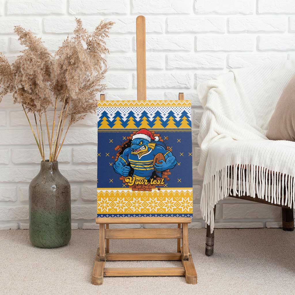 Parramatta Angry Eels Personalized Canvas Wall Art Christmas Rugby League Spirit - Aussie Hoodie