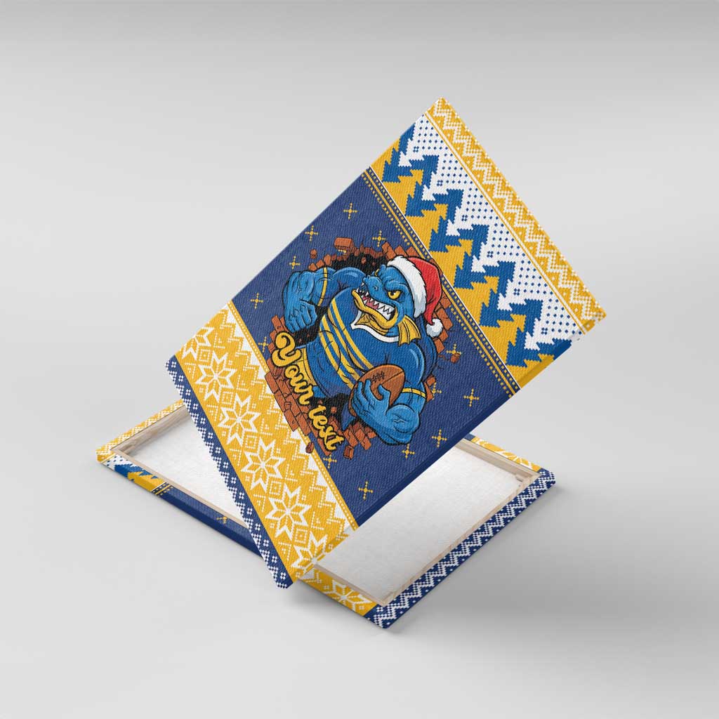 Parramatta Angry Eels Personalized Canvas Wall Art Christmas Rugby League Spirit - Aussie Hoodie