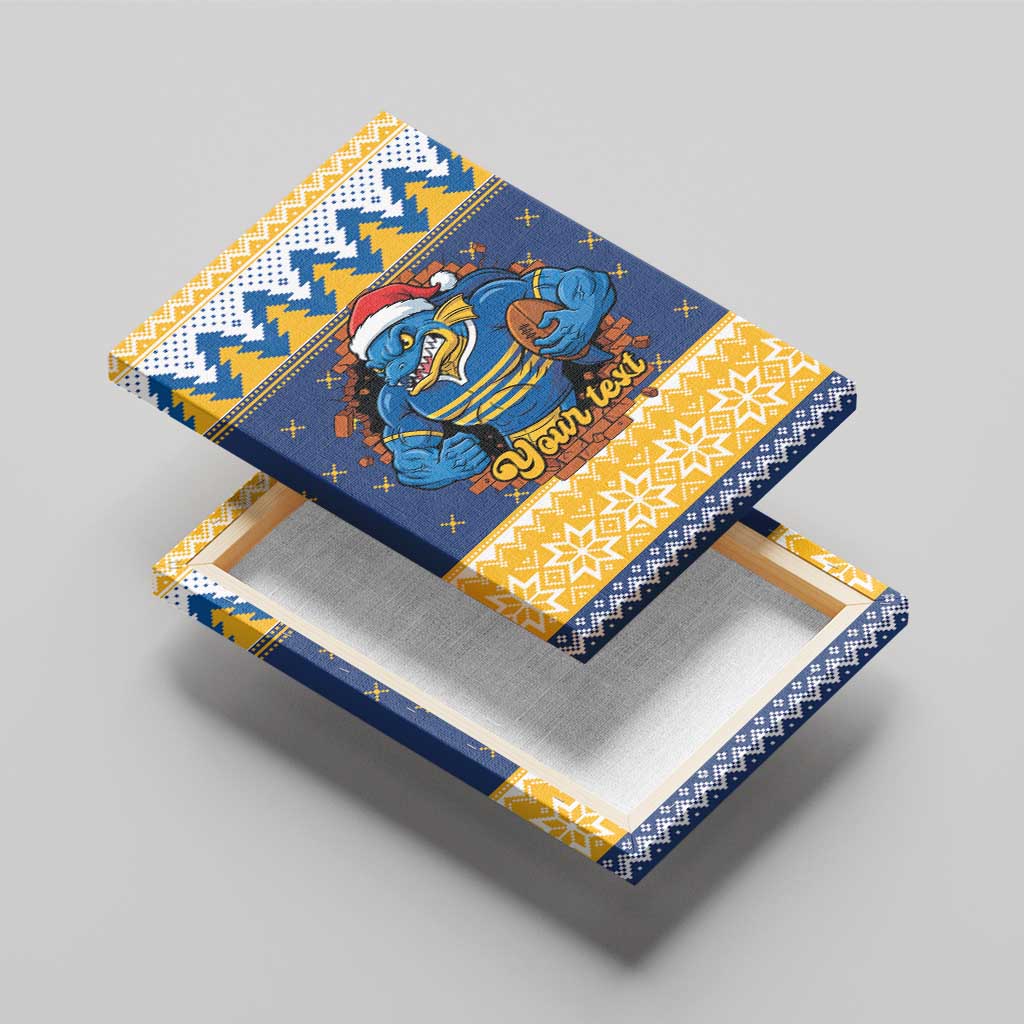 Parramatta Angry Eels Personalized Canvas Wall Art Christmas Rugby League Spirit - Aussie Hoodie