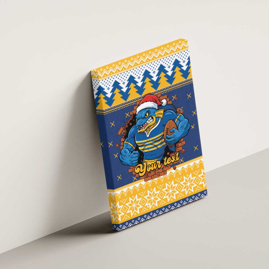 Parramatta Angry Eels Personalized Canvas Wall Art Christmas Rugby League Spirit - Aussie Hoodie