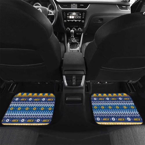 Parramatta Angry Eels Personalized Car Mats Christmas Rugby League Spirit - Aussie Hoodie