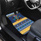 Parramatta Angry Eels Personalized Car Mats Christmas Rugby League Spirit - Aussie Hoodie
