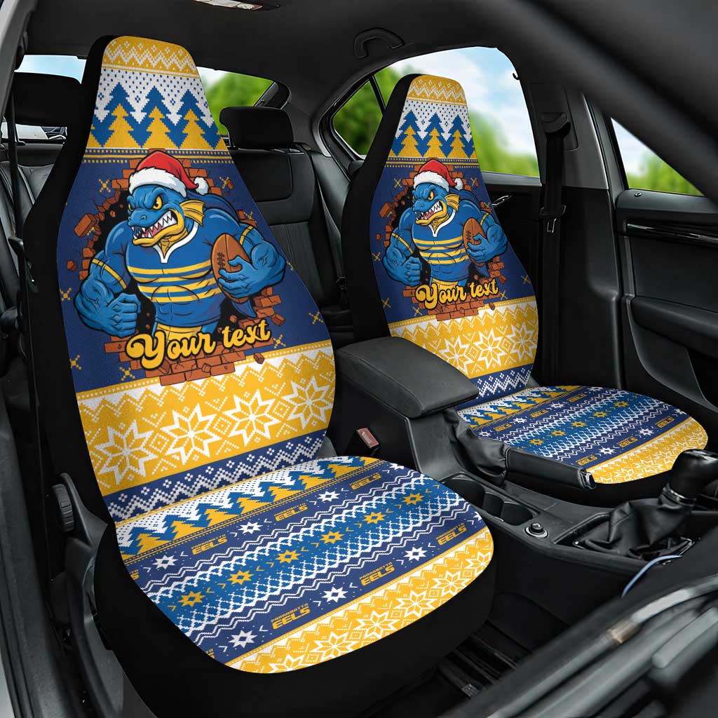 Parramatta Angry Eels Personalized Car Seat Cover Christmas Rugby League Spirit - Aussie Hoodie