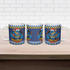 Parramatta Angry Eels Personalized Ceramic Mug Christmas Rugby League Spirit - Aussie Hoodie