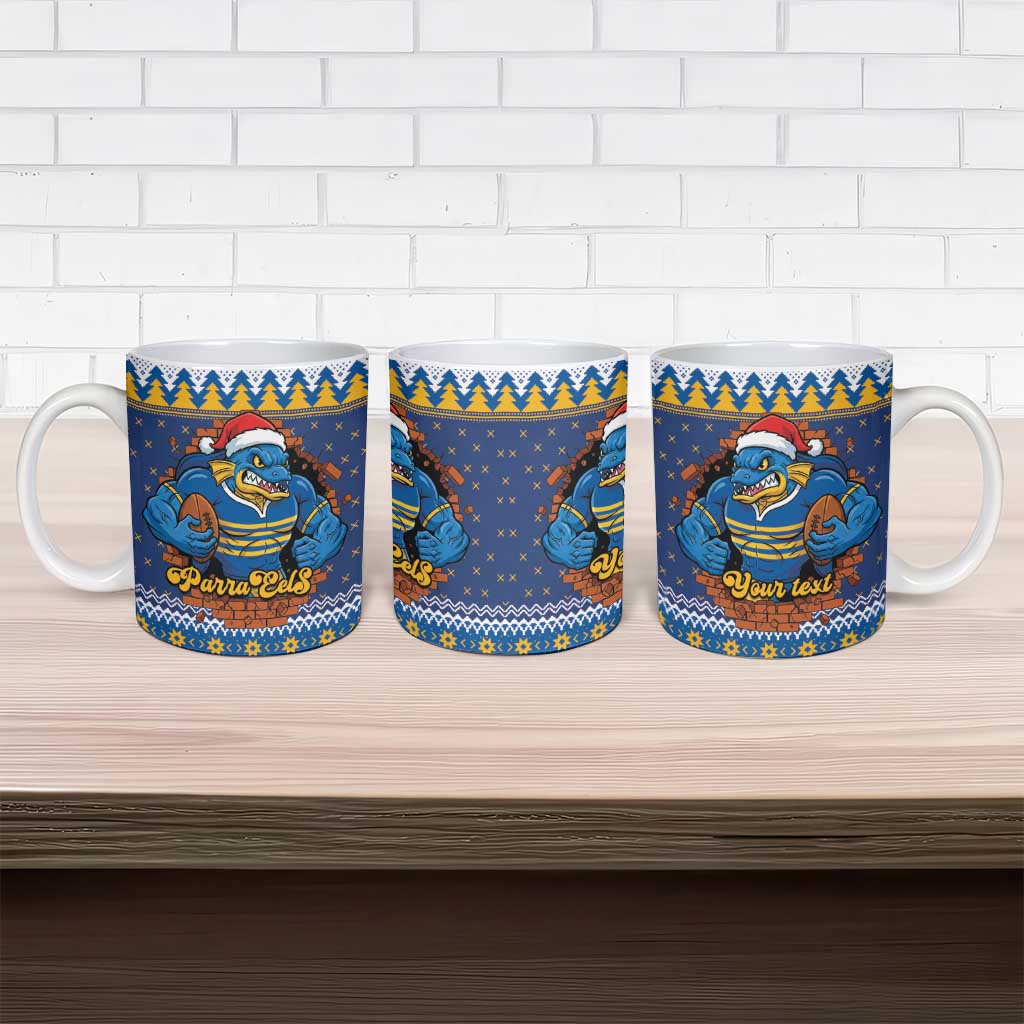 Parramatta Angry Eels Personalized Ceramic Mug Christmas Rugby League Spirit - Aussie Hoodie
