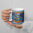 Parramatta Angry Eels Personalized Ceramic Mug Christmas Rugby League Spirit - Aussie Hoodie