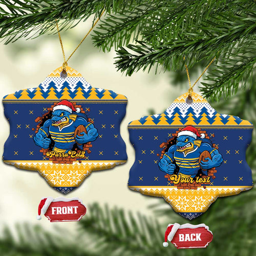 Parramatta Angry Eels Personalized Ceramic Ornament Christmas Rugby League Spirit - Aussie Hoodie