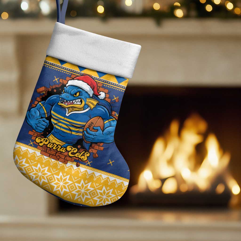 Parramatta Angry Eels Personalized Christmas Stocking Christmas Rugby League Spirit - Aussie Hoodie