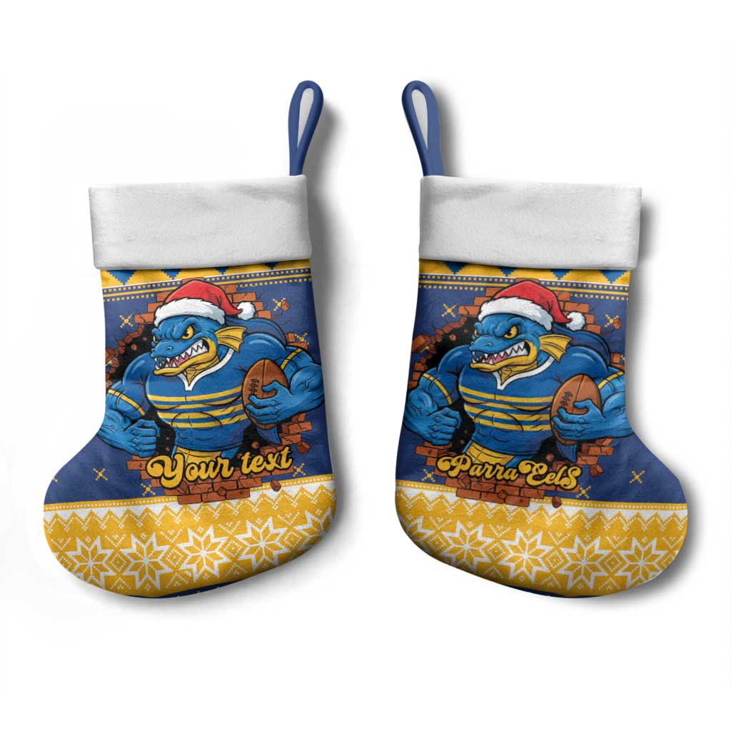 Parramatta Angry Eels Personalized Christmas Stocking Christmas Rugby League Spirit - Aussie Hoodie