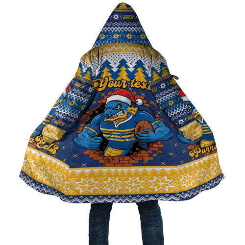 Parramatta Angry Eels Personalized Cloak Christmas Rugby League Spirit - Aussie Hoodie