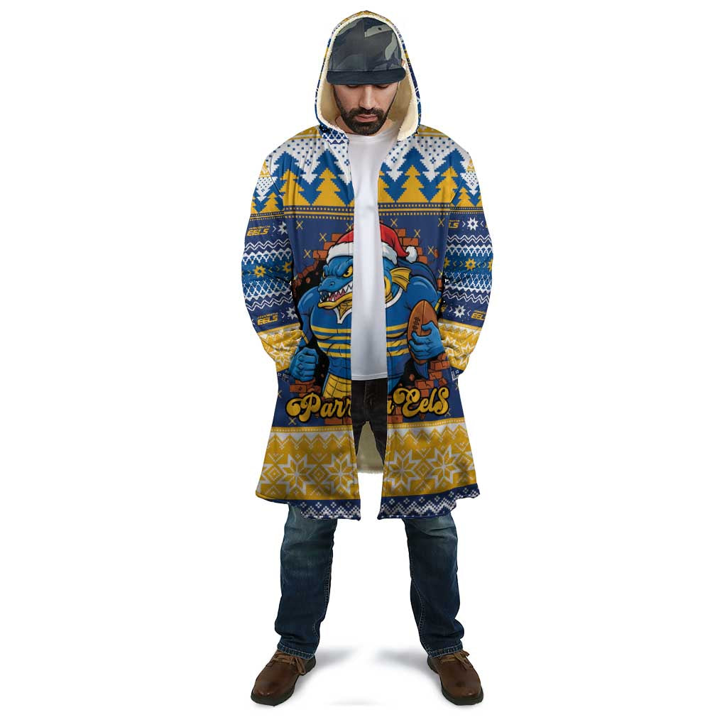 Parramatta Angry Eels Personalized Cloak Christmas Rugby League Spirit - Aussie Hoodie