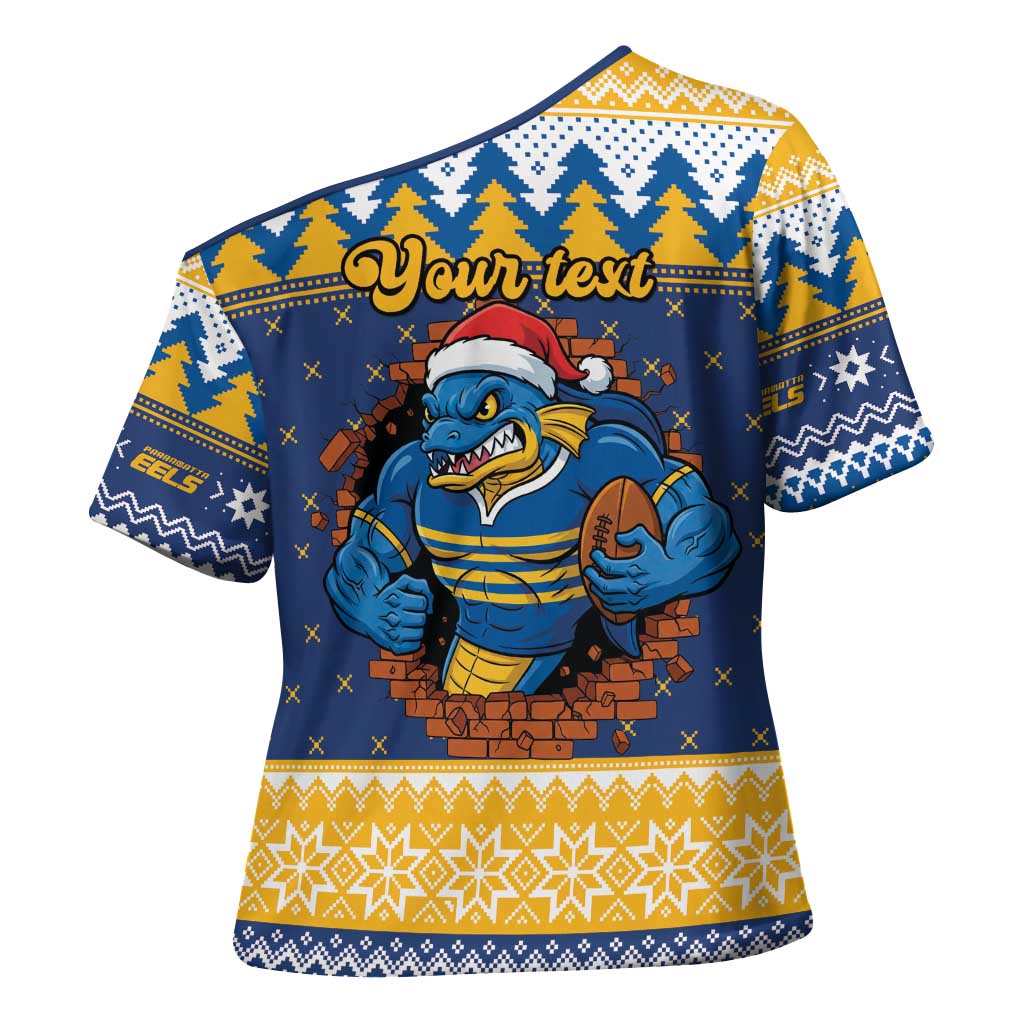 Parramatta Angry Eels Personalized Cross Shoulder Shirt Christmas Rugby League Spirit - Aussie Hoodie