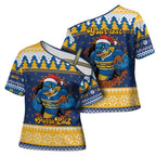 Parramatta Angry Eels Personalized Cross Shoulder Shirt Christmas Rugby League Spirit - Aussie Hoodie