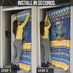 Parramatta Angry Eels Personalized Door Cover Christmas Rugby League Spirit - Aussie Hoodie