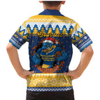 Parramatta Angry Eels Personalized Family Matching Mermaid Dress and Hawaiian Shirt Christmas Rugby League Spirit - Aussie Hoodie
