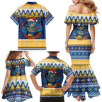 Parramatta Angry Eels Personalized Family Matching Mermaid Dress and Hawaiian Shirt Christmas Rugby League Spirit - Aussie Hoodie
