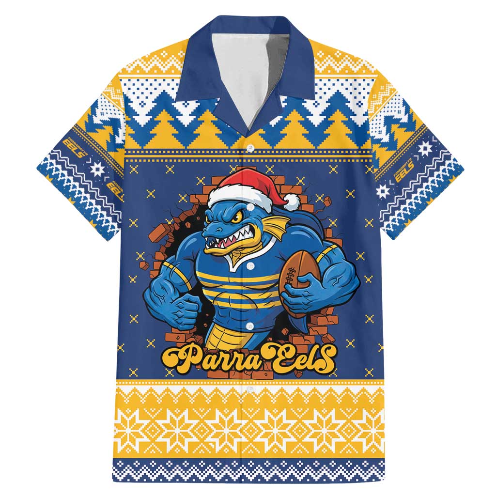 Parramatta Angry Eels Personalized Family Matching Mermaid Dress and Hawaiian Shirt Christmas Rugby League Spirit - Aussie Hoodie