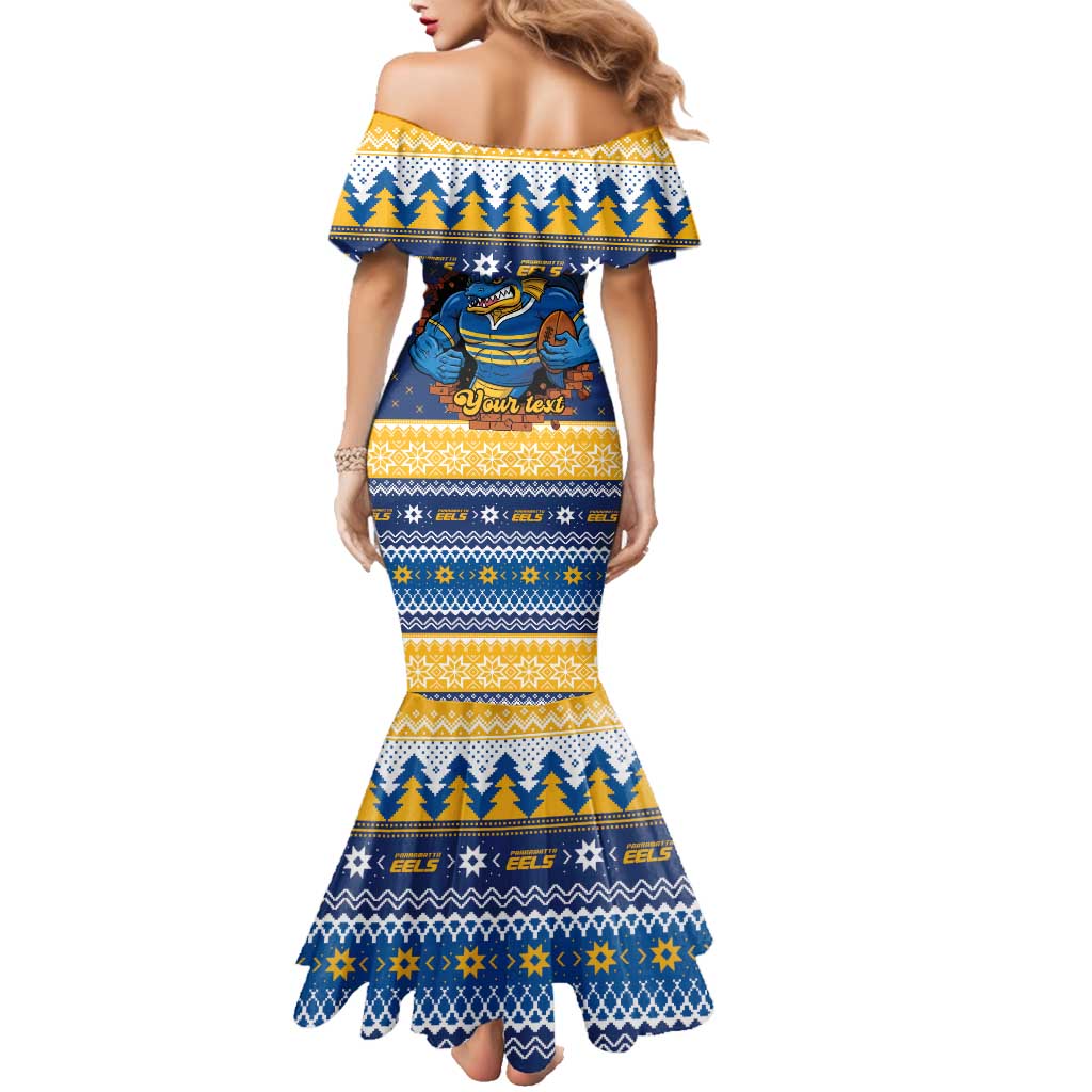 Parramatta Angry Eels Personalized Family Matching Mermaid Dress and Hawaiian Shirt Christmas Rugby League Spirit - Aussie Hoodie
