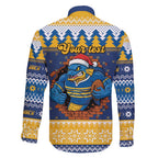 Parramatta Angry Eels Personalized Family Matching Short Sleeve Bodycon Dress and Hawaiian Shirt Christmas Rugby League Spirit - Aussie Hoodie