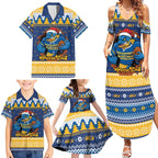 Parramatta Angry Eels Personalized Family Matching Summer Maxi Dress and Hawaiian Shirt Christmas Rugby League Spirit - Aussie Hoodie