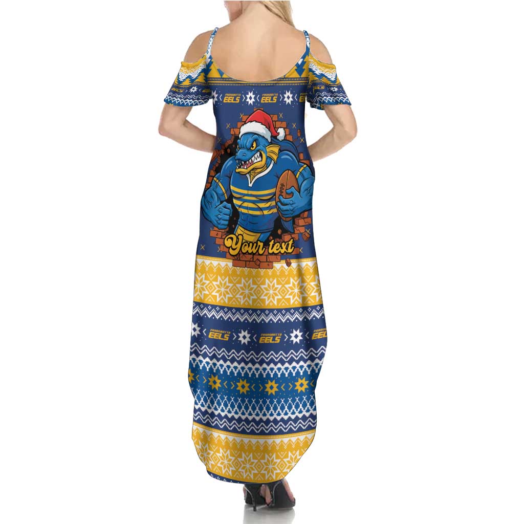 Parramatta Angry Eels Personalized Family Matching Summer Maxi Dress and Hawaiian Shirt Christmas Rugby League Spirit - Aussie Hoodie