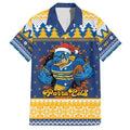 Parramatta Angry Eels Personalized Family Matching Tank Maxi Dress and Hawaiian Shirt Christmas Rugby League Spirit - Aussie Hoodie