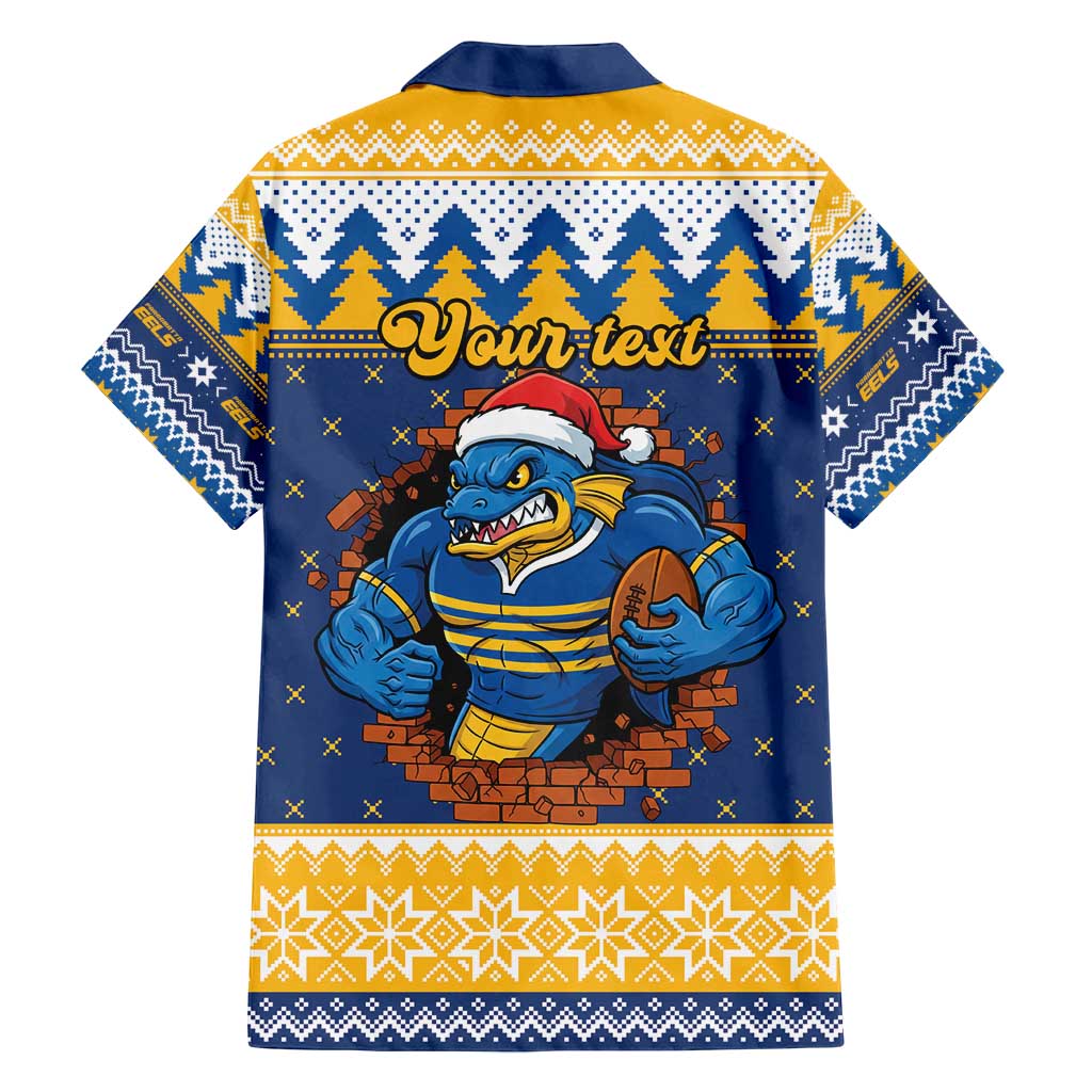 Parramatta Angry Eels Personalized Family Matching Tank Maxi Dress and Hawaiian Shirt Christmas Rugby League Spirit - Aussie Hoodie