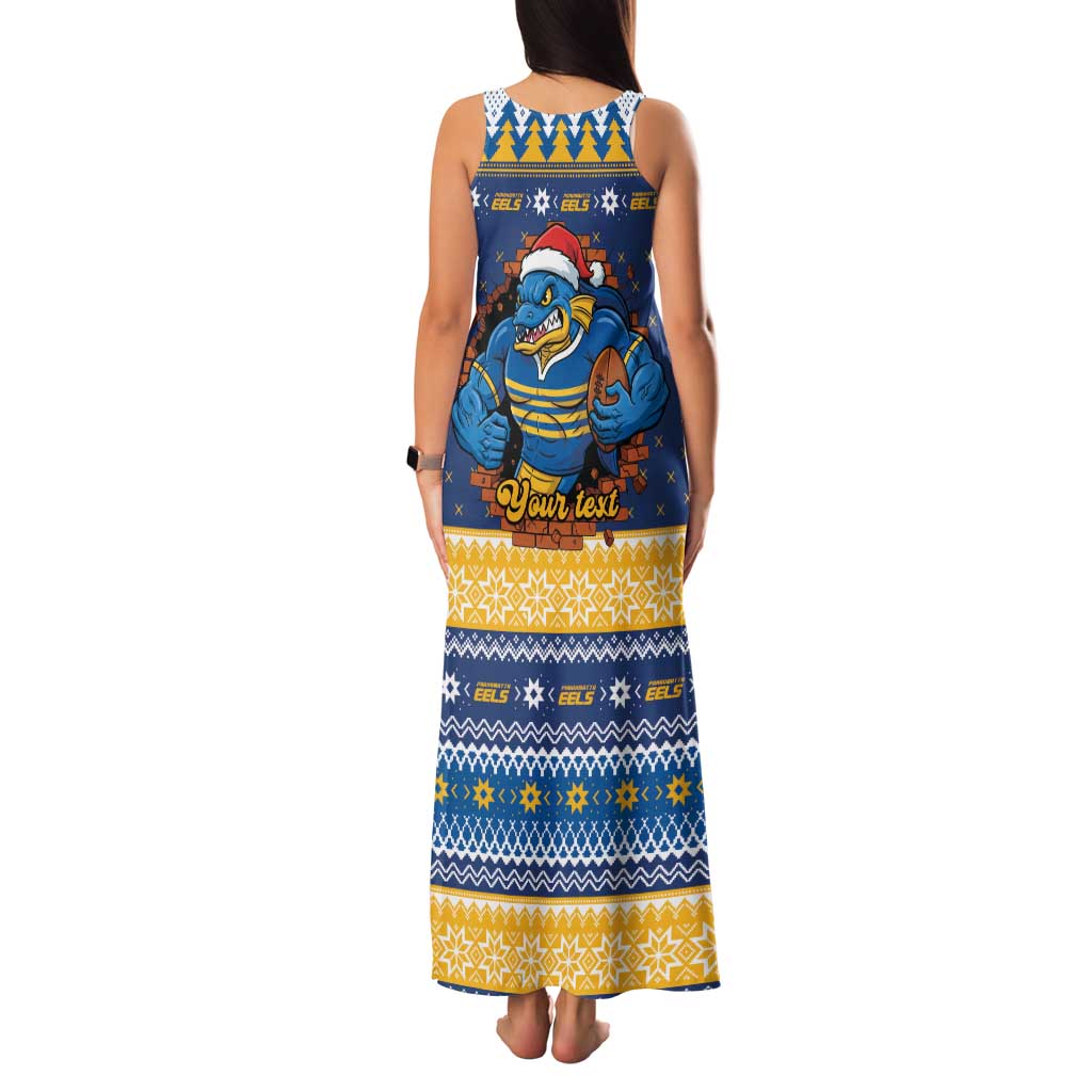 Parramatta Angry Eels Personalized Family Matching Tank Maxi Dress and Hawaiian Shirt Christmas Rugby League Spirit - Aussie Hoodie