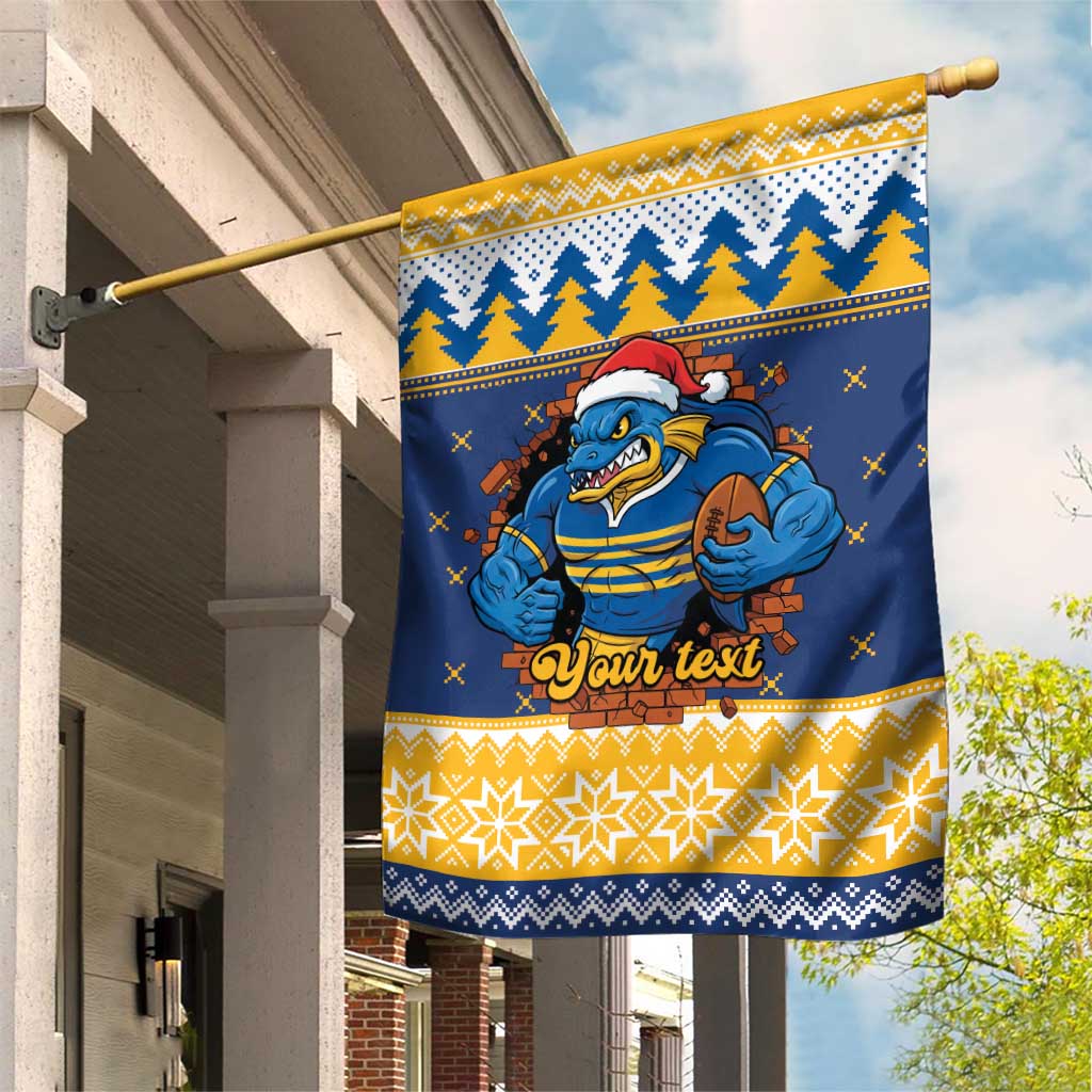 Parramatta Angry Eels Personalized Garden Flag Christmas Rugby League Spirit - Aussie Hoodie