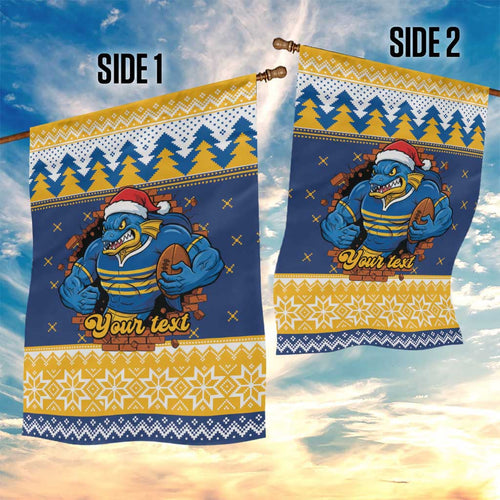 Parramatta Angry Eels Personalized Garden Flag Christmas Rugby League Spirit - Aussie Hoodie